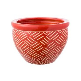 Maceta panal rojo 23x16