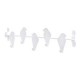 Percha 4 ganchos metal pajaro