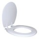 Asiento baño Acojinado liso blanco