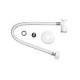 Kit premium llave&conector lav/freg 1/2" pushon 1/2" 20" accor