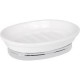 Jabonera York blanco cromo