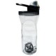 Botella plástico 20oz con agitador para proteina gris