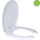 Asiento baño Platinum slow 92 redondo blanco