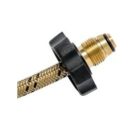 Manguera  Pigtail Vinil Dorada 55Cm