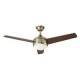 Ventilador 48" Lander 3aspas níquel led 17W cálida
