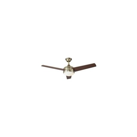 Ventilador 48" Lander 3aspas níquel led 17W cálida