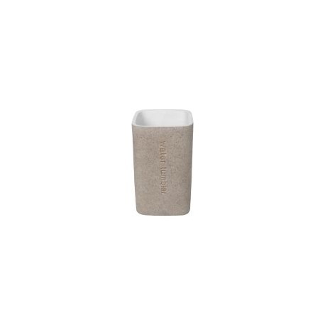 Vaso de baño Piedra beige/blanco