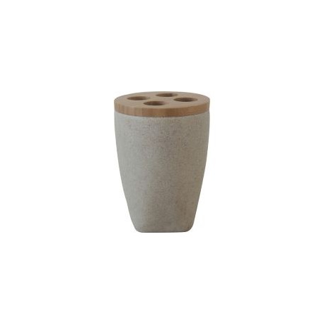 Portacepillo Piedra beige