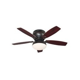 Ventilador Artfan Techo 2 Luces 42¿ CuerpoEn Acero Acabado Hierro, Vidrio BlancoOpalizado, 5 Aspas,Incluye Foco Led