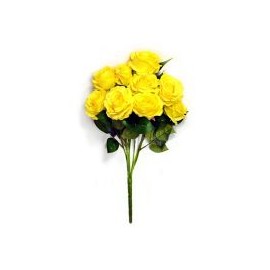 Ramo de 9 rosas amarillo
