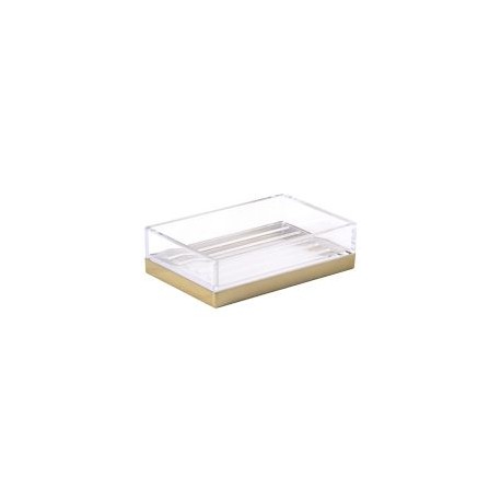 Jabonera Clarity oro