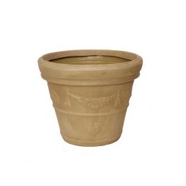 Maceta plástico alhambra 053 ivory 28" deco int./ext