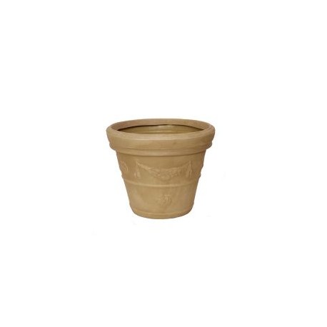 Maceta plástico alhambra 053 ivory 28" deco int./ext