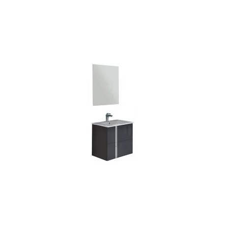 Mueble de baño Onix con espejo gris