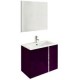 Mueble de baño Onix con espejo berenjena