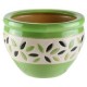 Maceta Hojas HV-281 Verde 17 x 12 cm