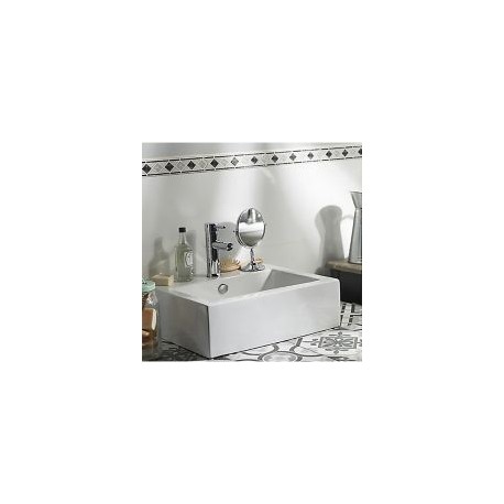 Lavabo de cerámica rectangular 43x31 cm