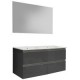 Mueble de baño Vega con espejo gris