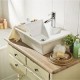 Lavabo de cerámica rectangular 38x48 cm