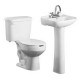 Sanitario con lavabo- pedestal Cosmos II blanco